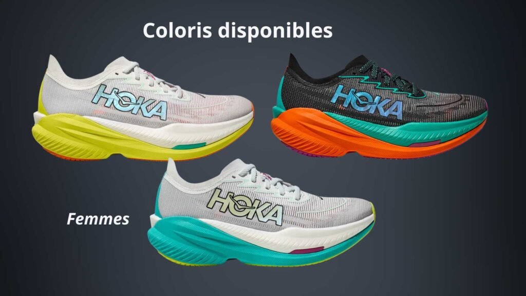 Hoka Mach X 2 (6) les 3 coloris disponibles hommes et femmes des HOKA Mach X 2